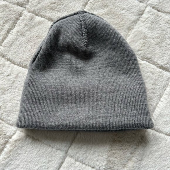 Carhartt | Gray Knit Cuffed Foldover Beanie Hat | Size One Size Fits Most - Picture 2 of 8